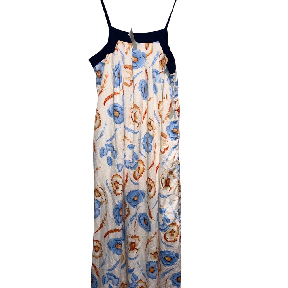 NWT Floral Maxi Skylar + Jade Spaghetti Strap Dress Women Large Sand Dollar